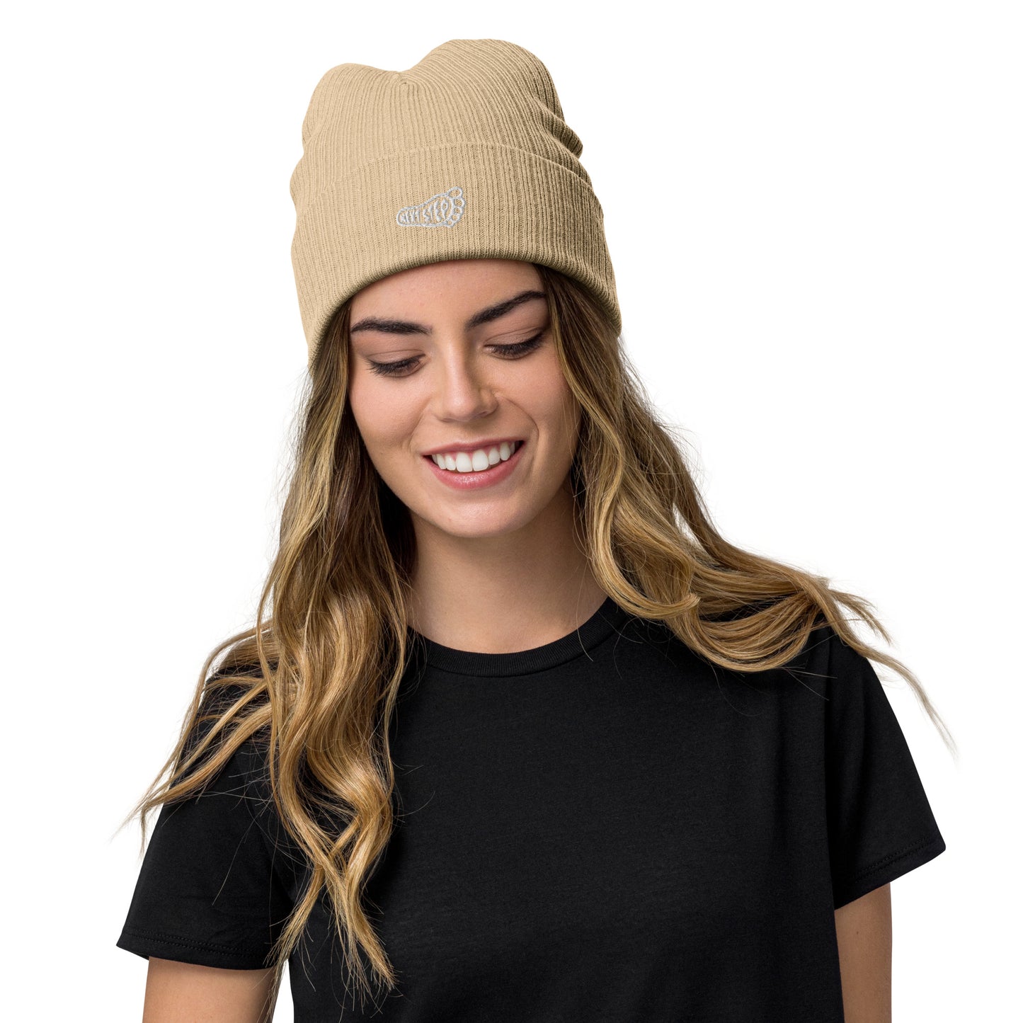 Ribbed knit beanie