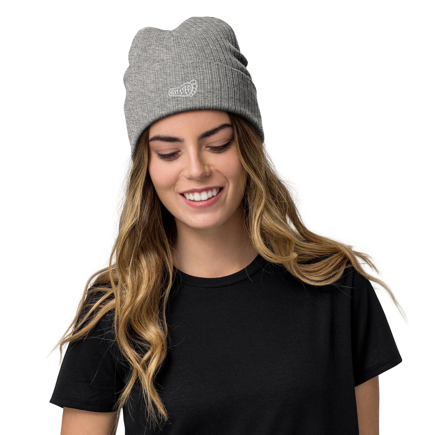 Ribbed knit beanie